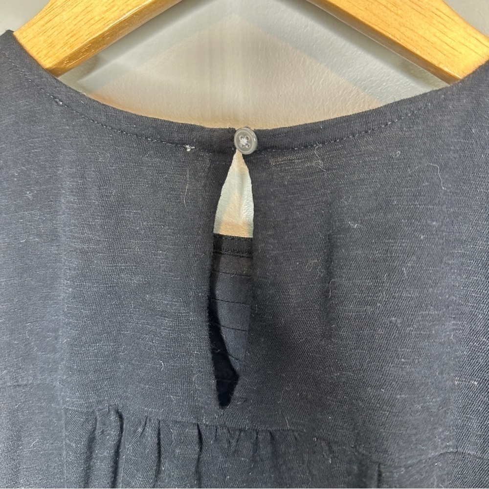 Loft petite Petite Ric Rac Yoke Mixed Media Top - Picture 5 of 7